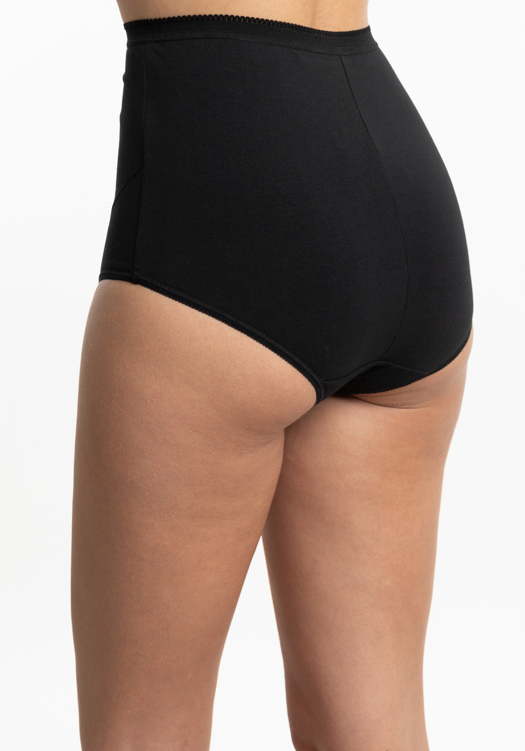 CALZÓN MATERNAL TIRO DEALTO NEGRO DE MUJER