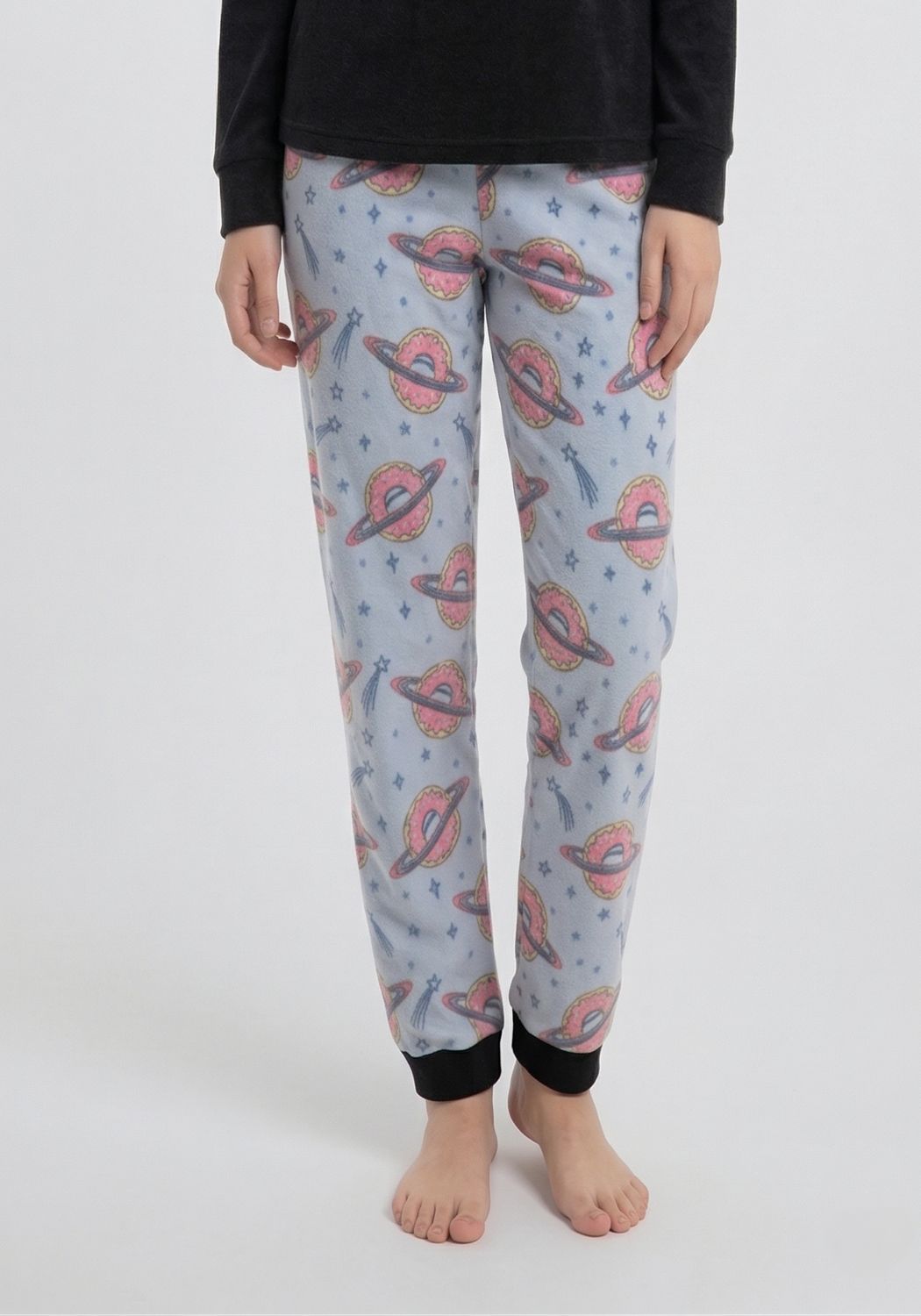PIJAMA POLAR NEGRO TEENS MUJER
