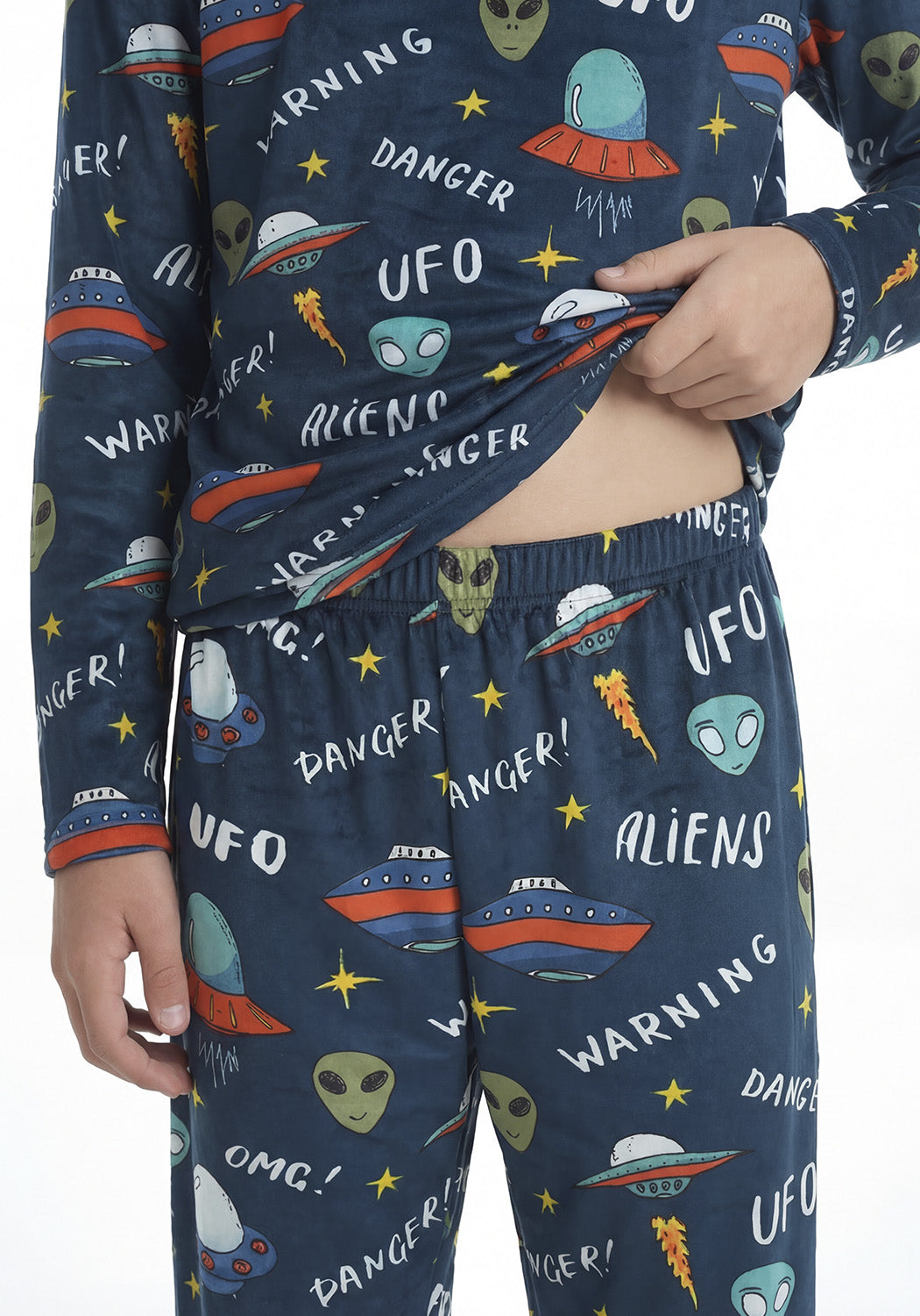 PIJAMA PLUSH AZUL TEENS HOMBRE