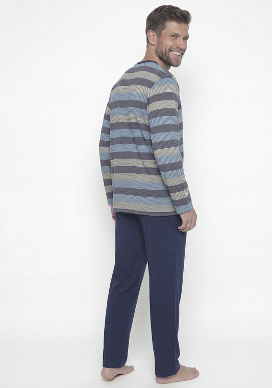 PIJAMA ALGODON AZUL