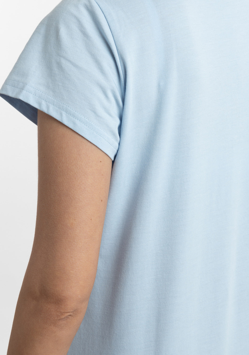 CAMISA MANGA CORTA DE ALGODÓN KAYSER CELESTE DE MUJER