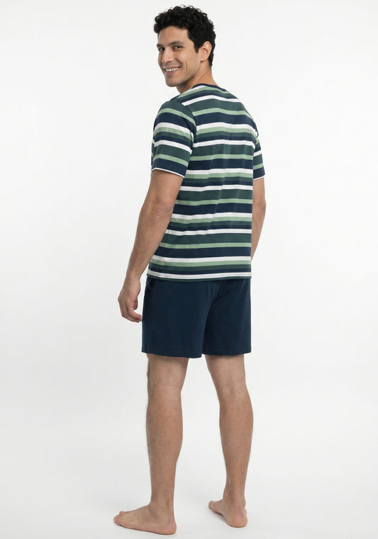 PIJAMA CORTO DE ALGODÓN KAYSER VERDE DE HOMBRE