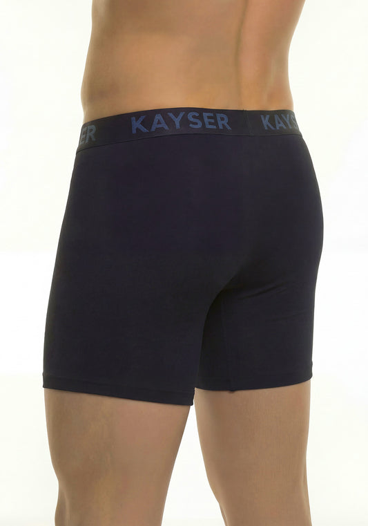 BÓXER LARGO KAYSER ALGODÓN NEGRO DE HOMBRE