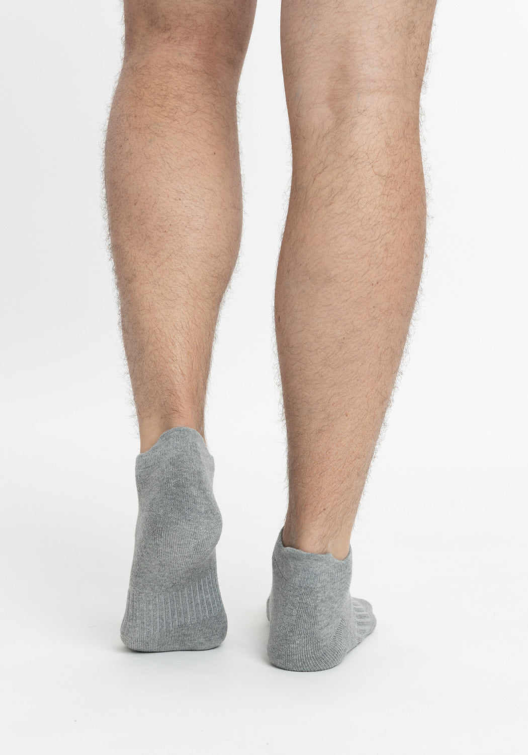 TRIPACK CALCETIN TOBILLEROS DE ALGODÓN GRIS DE HOMBRE