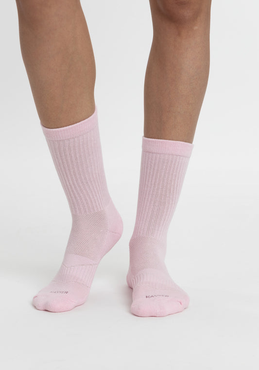 TRIPACK CALCETIN SOQUETES ALGODÓN ROSADO MUJER