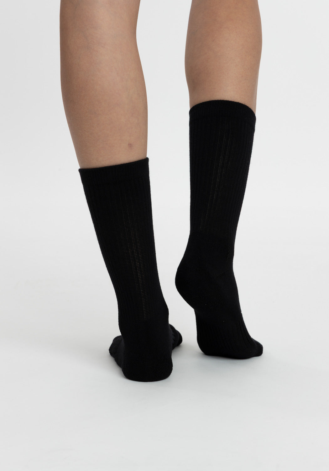 TRIPACK SOQUETES DE ALGODÓN NEGRO DE MUJER