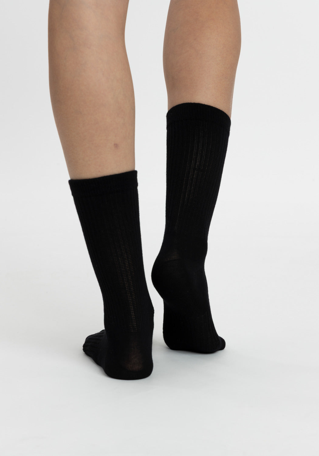 TRIPACK CALCETIN SOQUETES DE ALGODÓN NEGRO DE MUJER