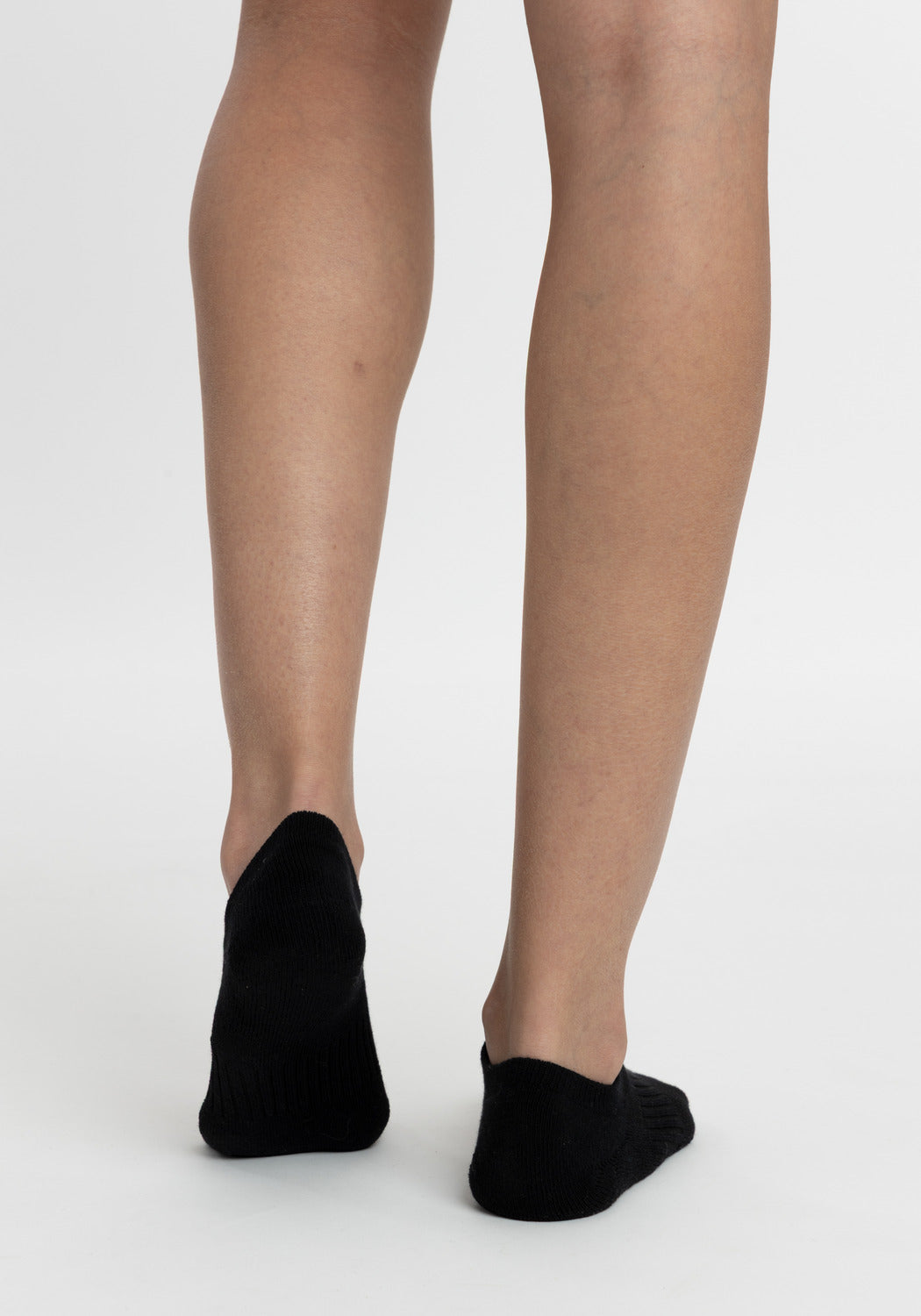 TRIPACK CALCETINES INVISIBLES DE ALGODÓN NEGRO DE MUJER