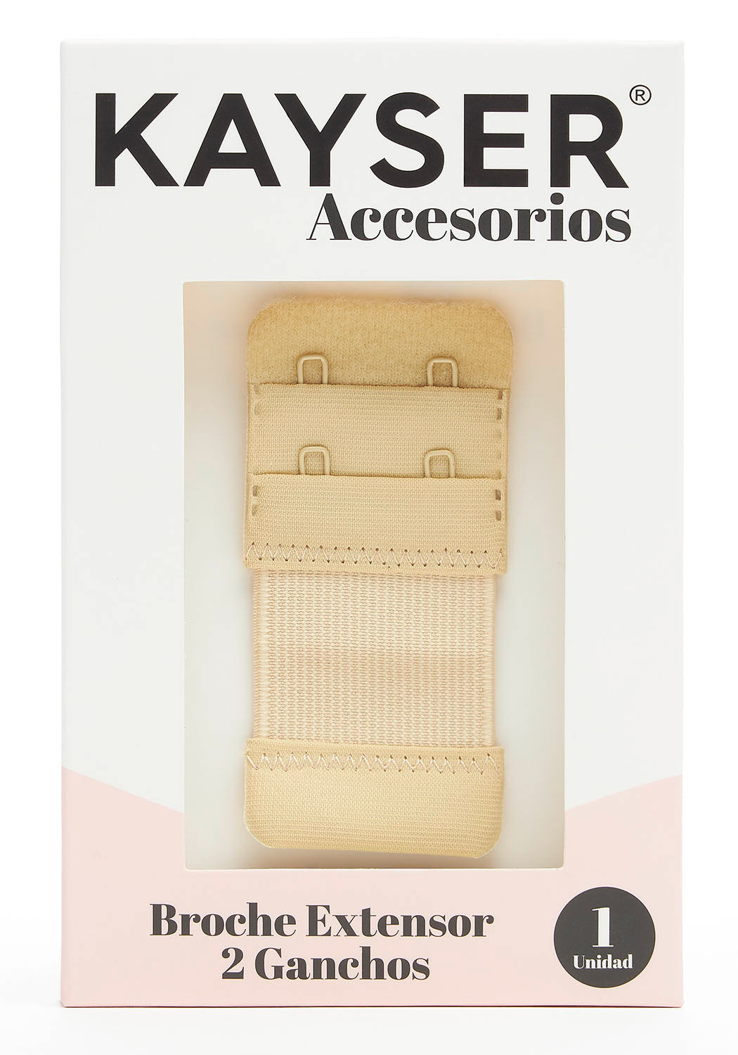 EXTENSOR DE CONTORNO CON 2 GANCHOS BEIGE DE MUJER