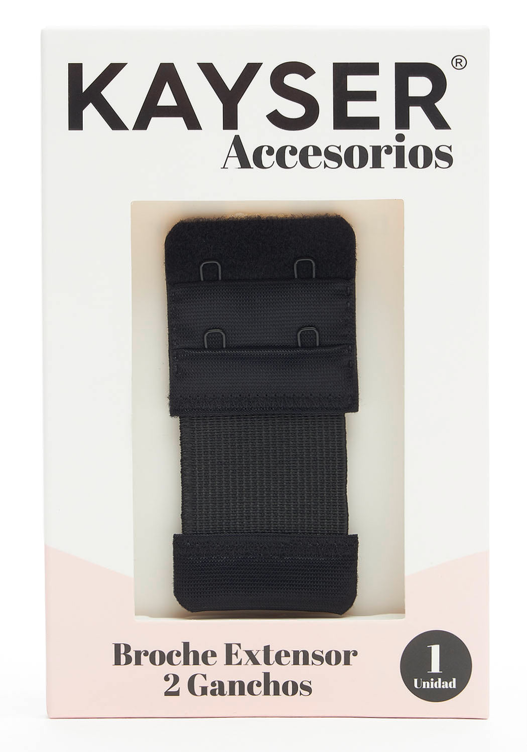 EXTENSOR DE CONTORNO CON 2 GANCHOS NEGRO DE MUJER