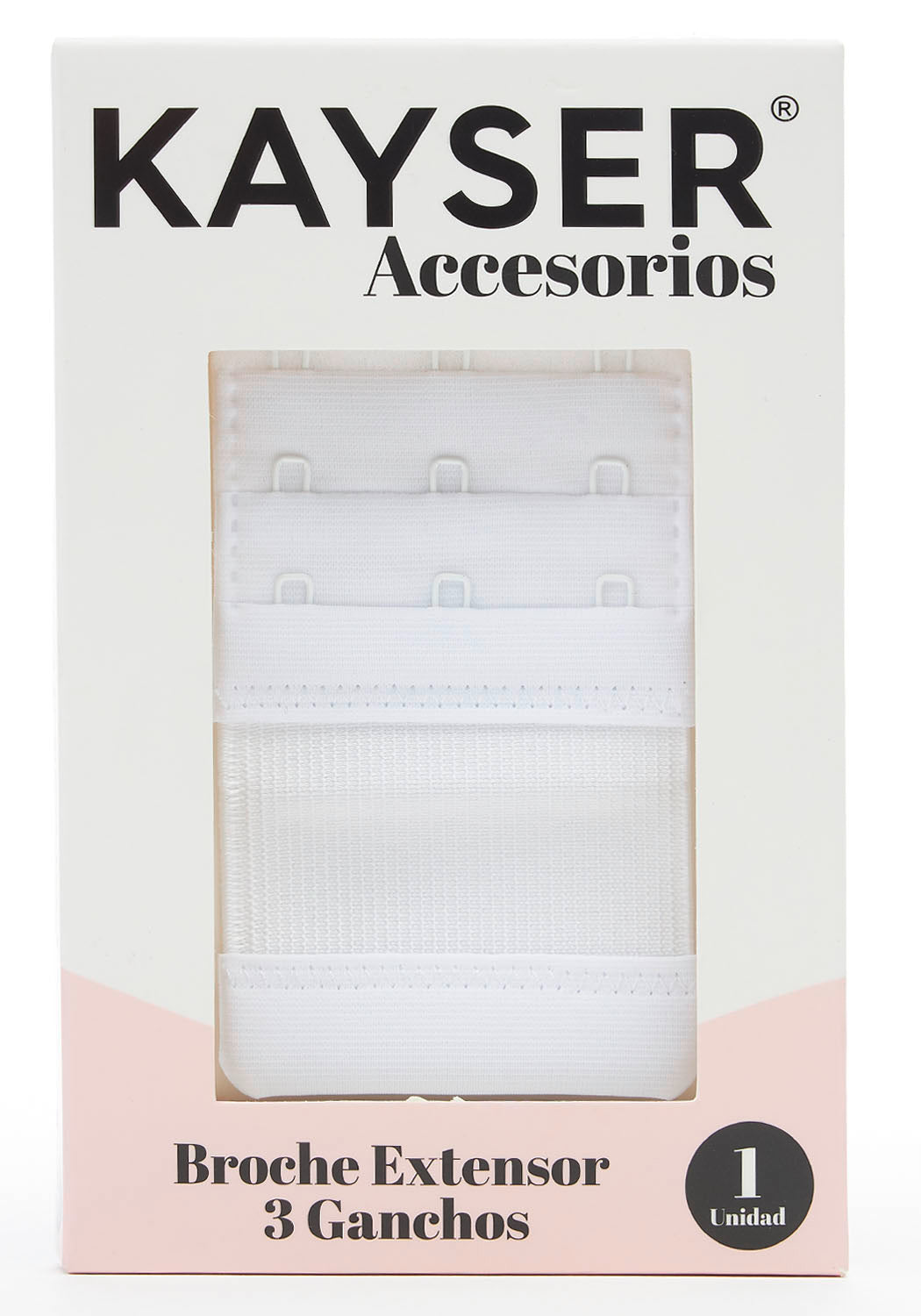 EXTENSOR DE CONTORNO CON 3 GANCHOS BLANCO DE MUJER