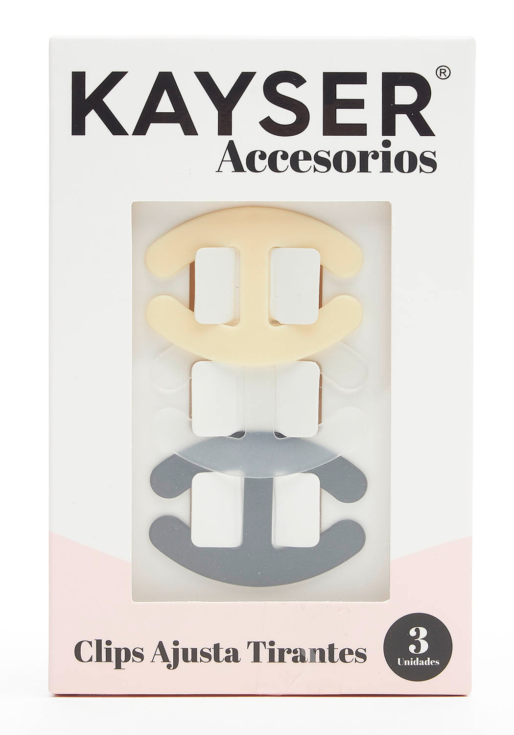 CLIPS PARA TIRANTES 3 PIEZAS PIEL DE MUJER