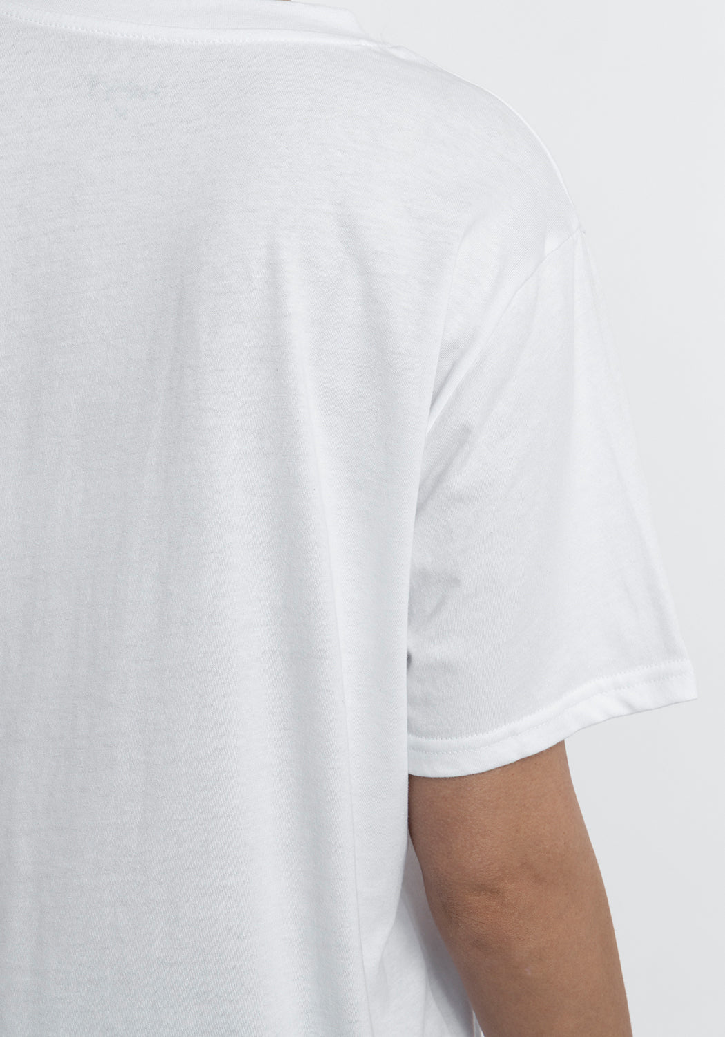 POLERA MANGA CORTA DE ALGODÓN HEY BLANCO DE MUJER
