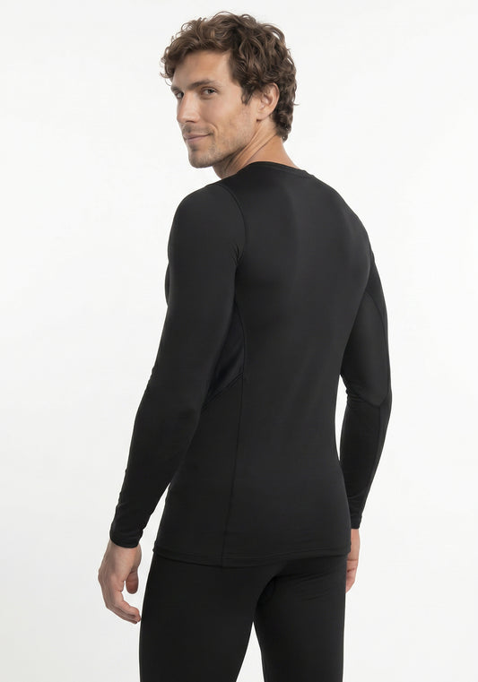 CAMISETA DE MICROFIBRA HEY NEGRO DE HOMBRE