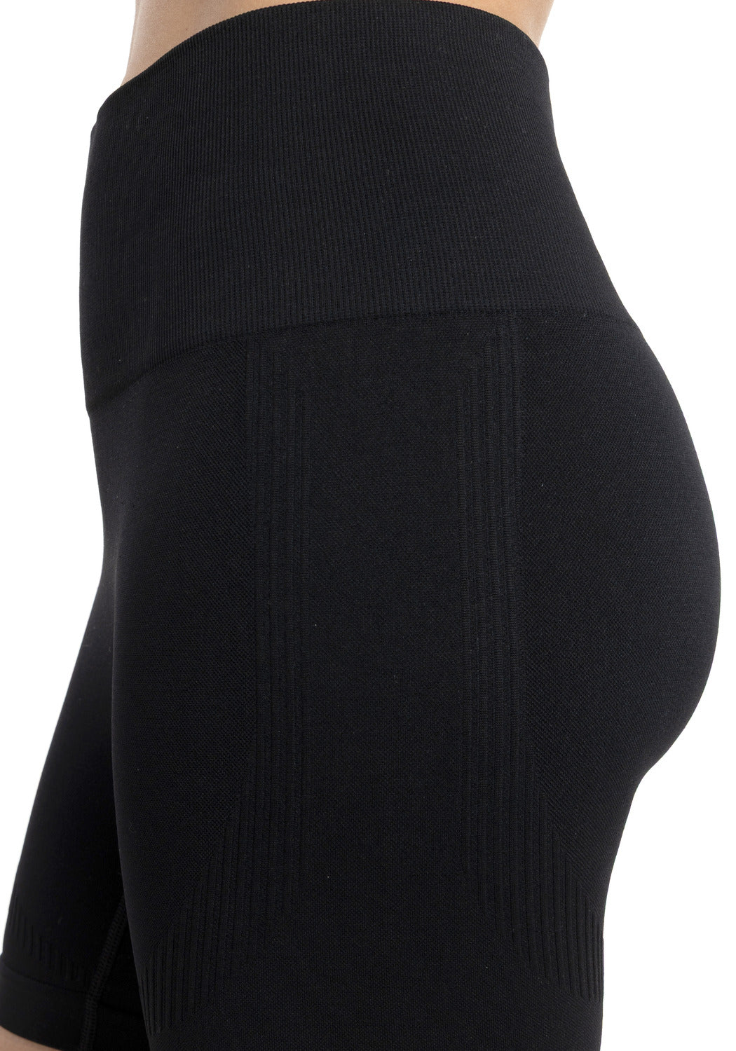 CALZA CORTA SEAMLESS HEY NEGRO DE MUJER