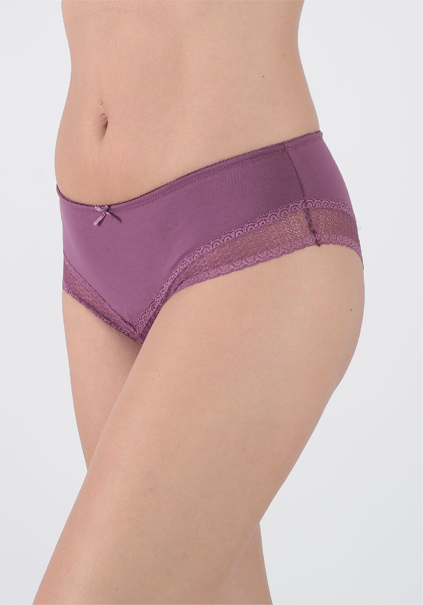 BIPACK PANTALETA ALGODÓN LILA MUJER