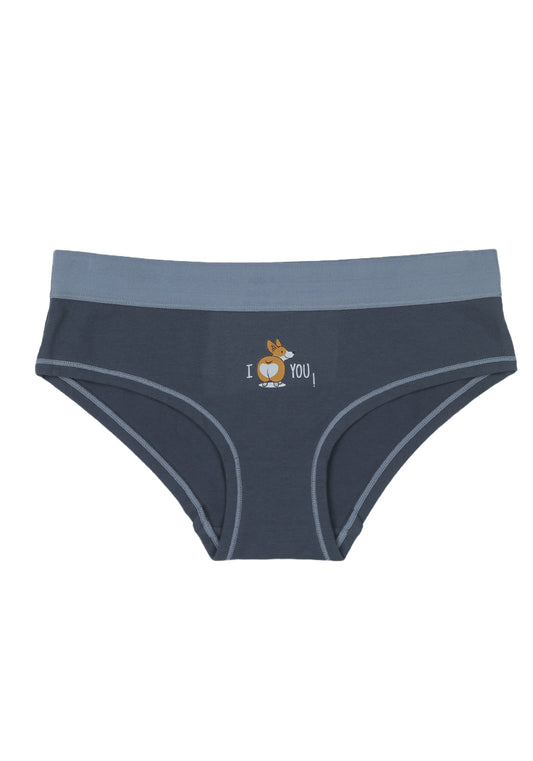 BIPACK PANTALETA ALGODÓN CELESTE TEENS MUJER