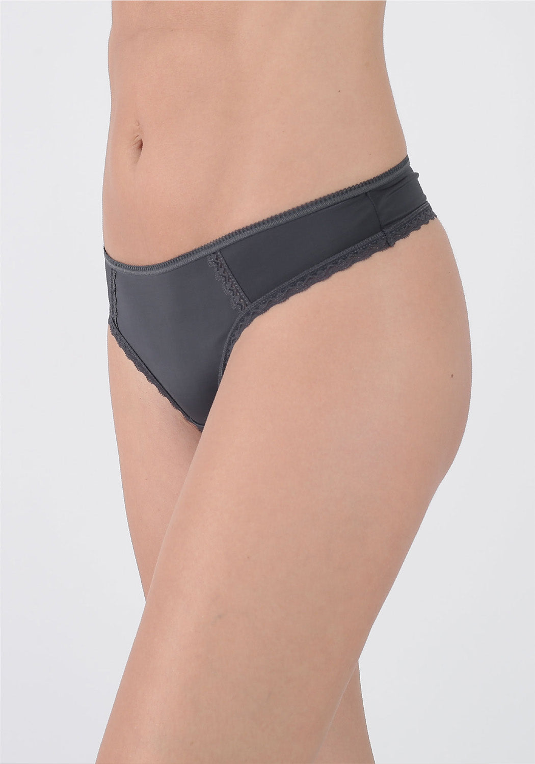 TRIPACK COLALESS MICROFIBRA GRIS MUJER
