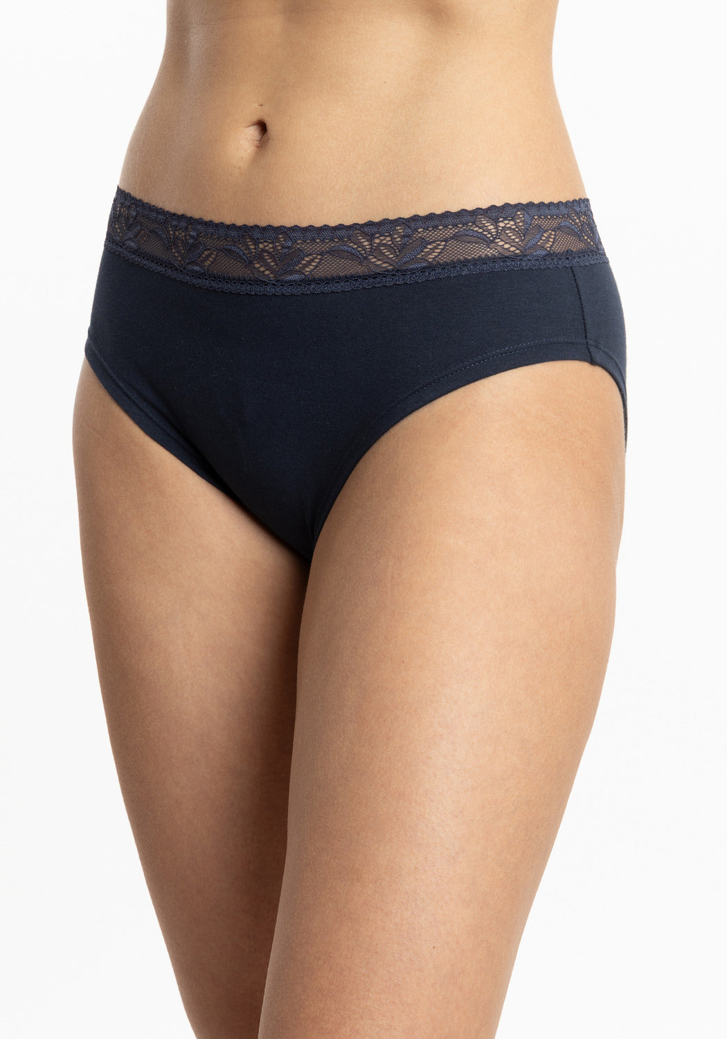 TRIPACK PANTALETA DE ALGODÓN AZUL MARINO DE MUJER