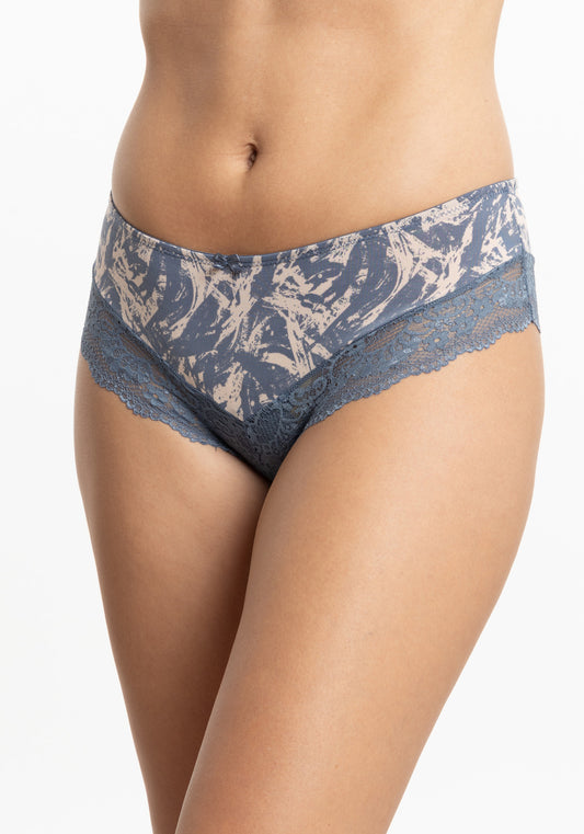 TRIPACK PANTALETA DE MICROFIBRA AZUL DE MUJER