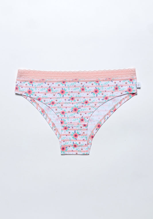 TRIPACK BIKINI DE ALGODÓN ROSADO DE TEENS MUJER