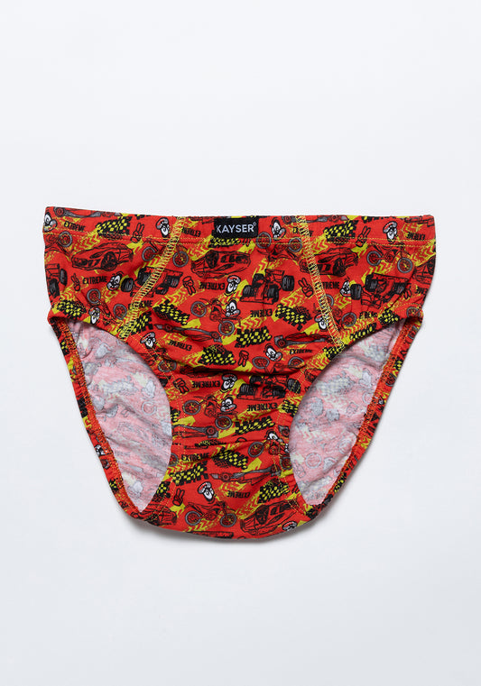 PACK 5 SLIP MIDI DE ALGODÓN ROJO DE KIDS HOMBRE