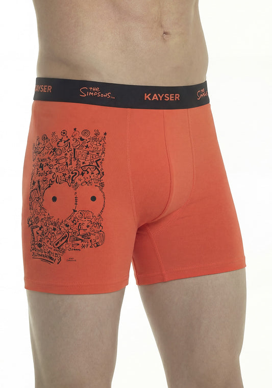 BIPACK BOXER LARGO ALGODON NEGRO SIMPSONS HOMBRE