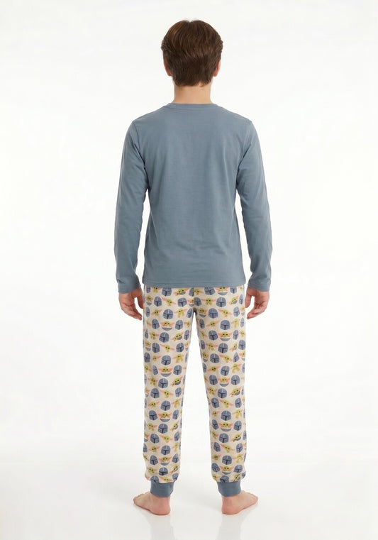 PIJAMA ALGODON STAR WARS AZUL TEENS HOMBRE