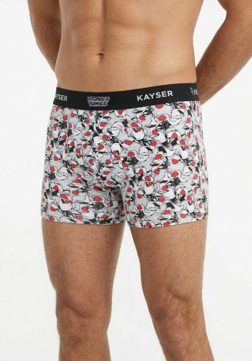 BIPACK BOXER LARGO ALGODON ROJO WARNER HOMBRE