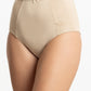 CALZÓN TIRO ALTO KAYSER MAXI DE ALGODÓN BEIGE DE MUJER