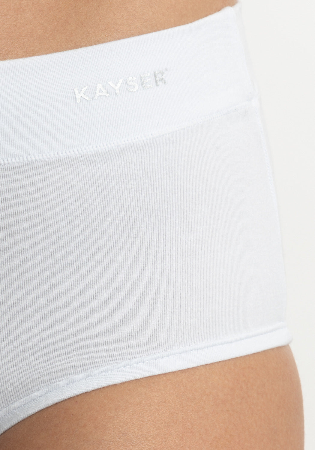 CALZÓN KAYSER TIRO ALTO MAXI DE ALGODÓN BLANCO DE MUJER