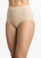 CALZÓN TIRO ALTO MAXI DE ALGODÓN BEIGE MUJER KAYSER