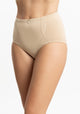 CALZÓN TIRO ALTO MAXI ALGODÓN BEIGE MUJER