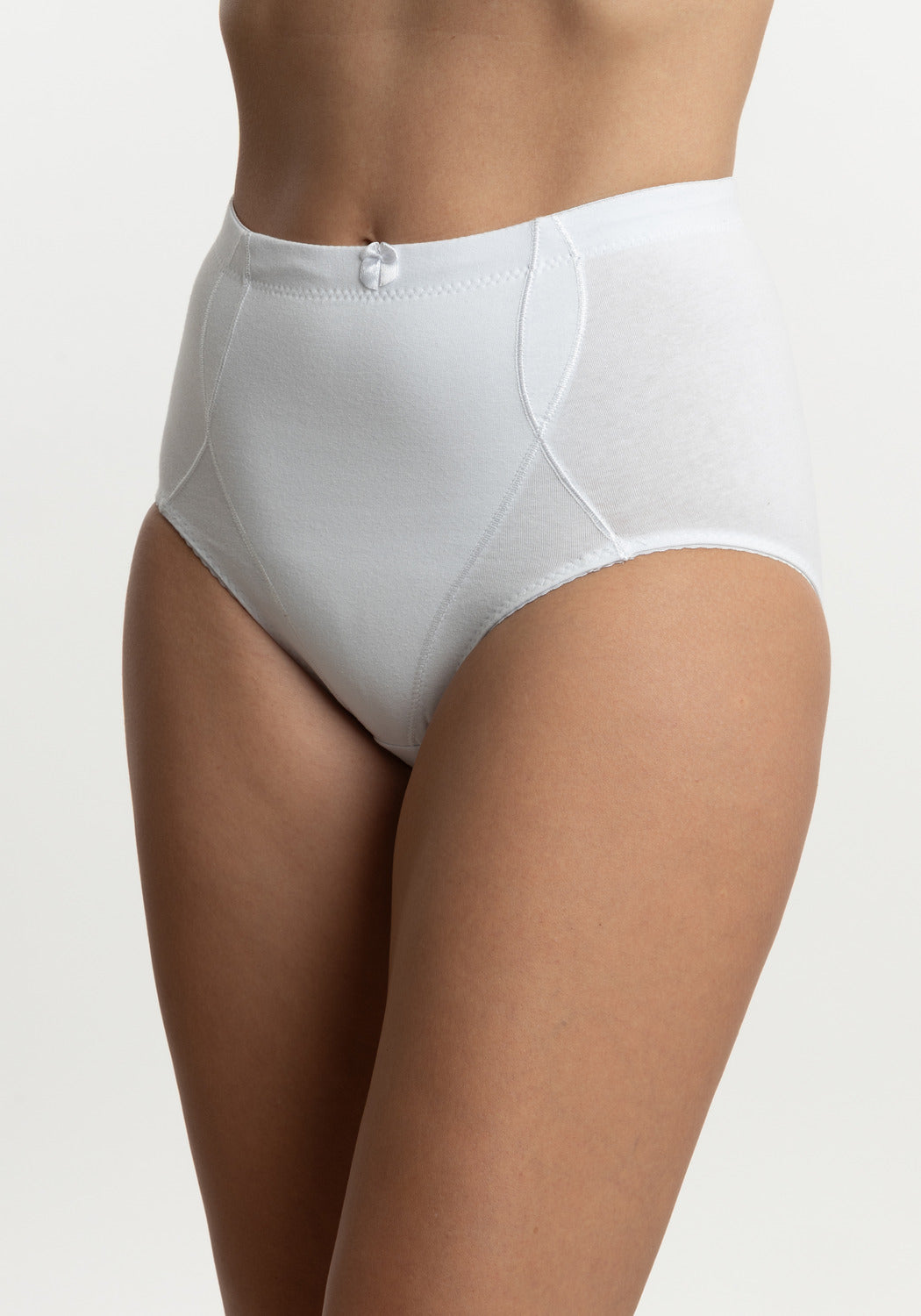 CALZÓN DE MUJER TIRO ALTO MAXI DE ALGODÓN BLANCO KAYSER