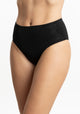CALZÓN TIRO ALTO MAXI ALGODÓN NEGRO MUJER