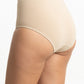 CALZÓN DE MUJER TIRO ALTO MAXI DE ALGODÓN BEIGE