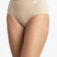 CALZÓN TIRO ALTO MAXI DE ALGODÓN BEIGE DE MUJER