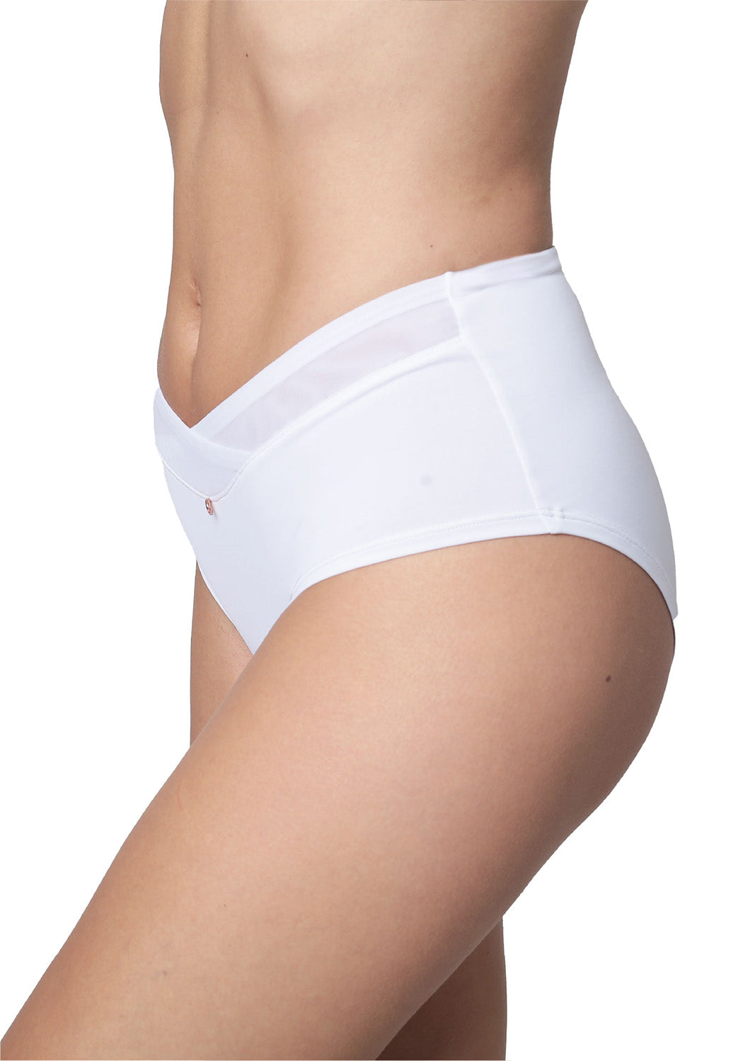 CALZON TIRO ALTO MICROFIBRA BLANCO MUJER