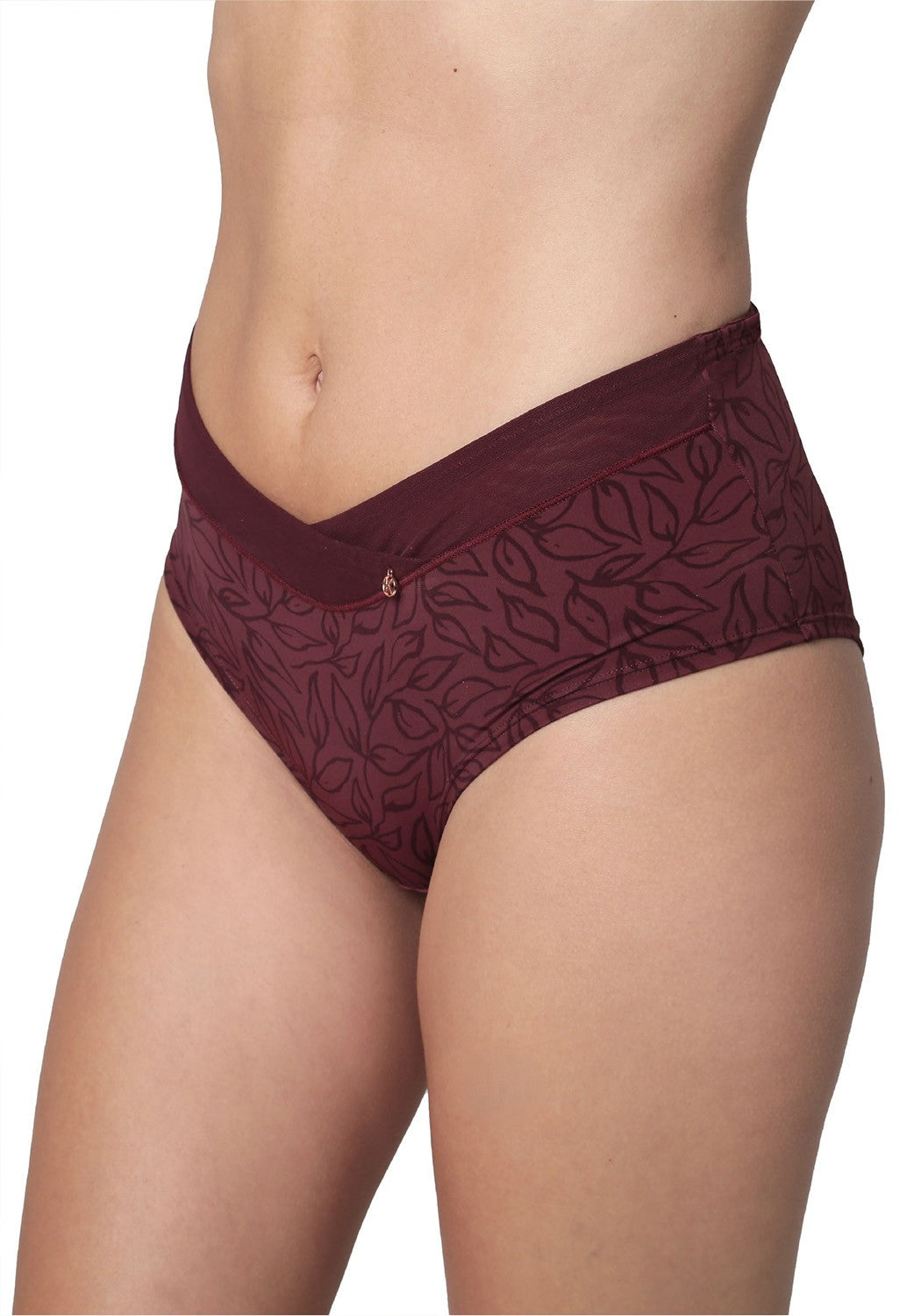 CALZON TIRO ALTO MICROFIBRA BURDEO MUJER