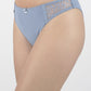BIKINI CON ENCAJE ALGODÓN AZUL MUJER