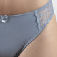 BIKINI CON ENCAJE ALGODÓN AZUL MUJER