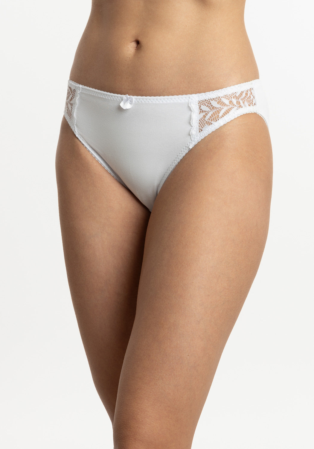 BIKINI CON ENCAJE DE ALGODÓN HI LEGGS BLANCO DE MUJER