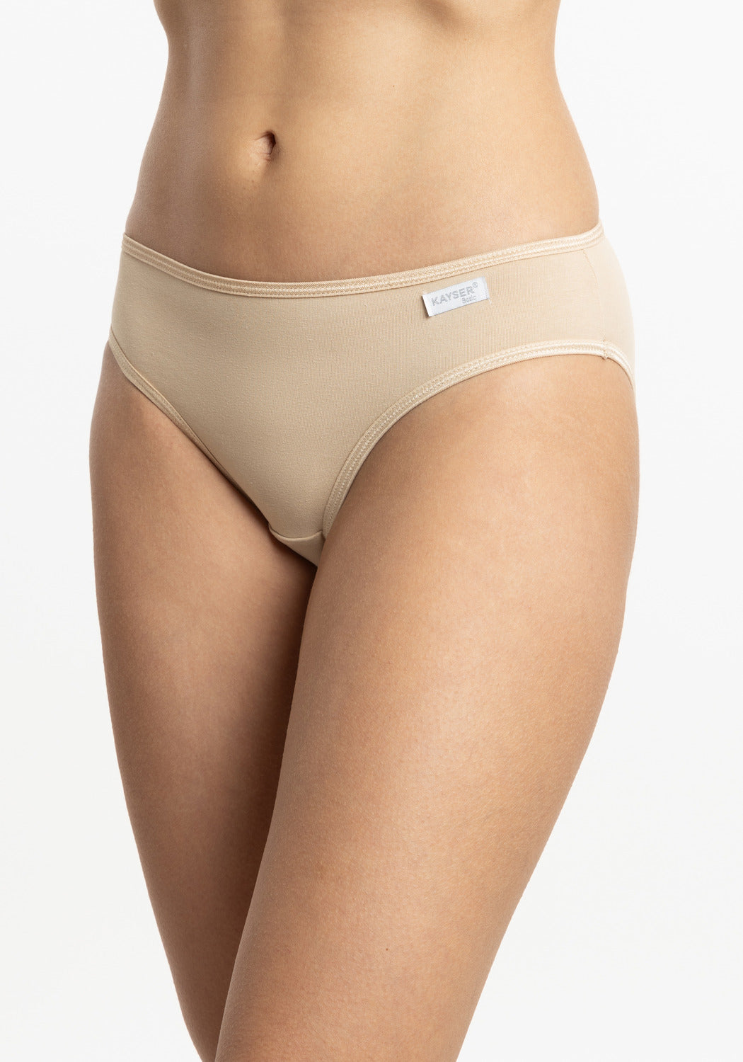 CALZÓN TIRO MEDIO DE ALGODÓN HI LEGGS BEIGE DE MUJER