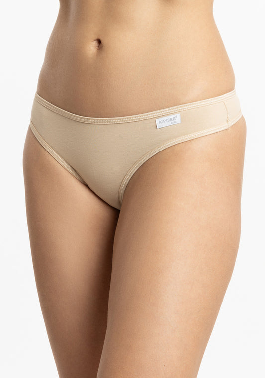 COLALESS DE ALGODÓN BEIGE DE MUJER