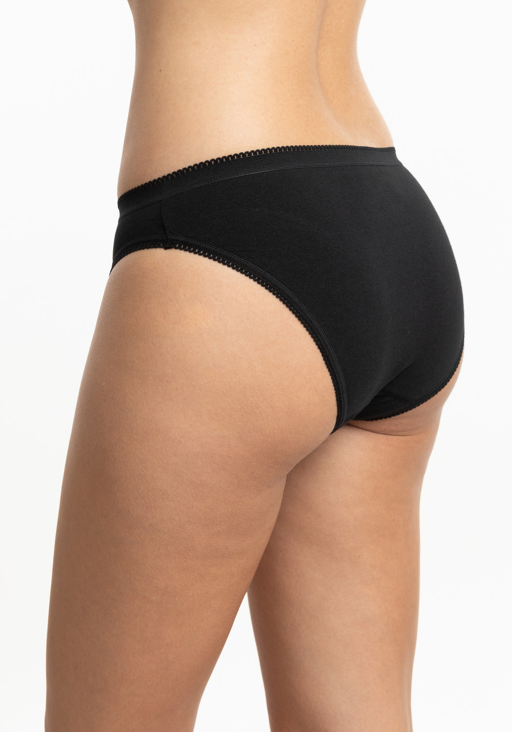 BIKINI DE ALGODÓN NEGRO DE MUJER
