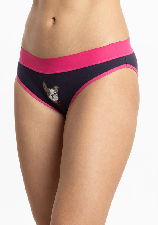 BIKINI DE ALGODÓN FUCSIA DE MUJER