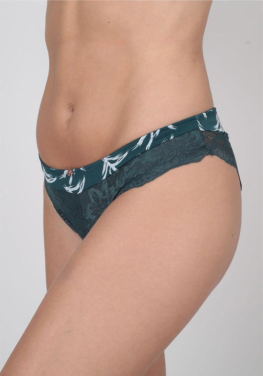 BIKINI MICROFIBRA ELASTICADO VERDE MUJER