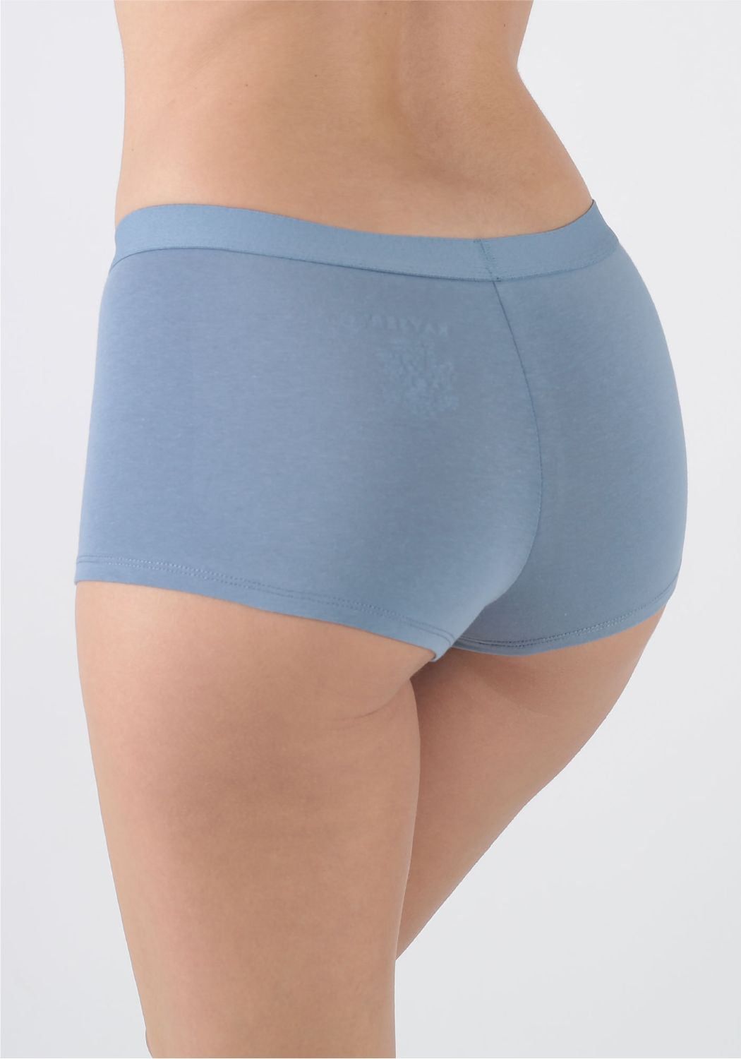 PANTALETA ALGODÓN ELASTICADO AZUL MUJER