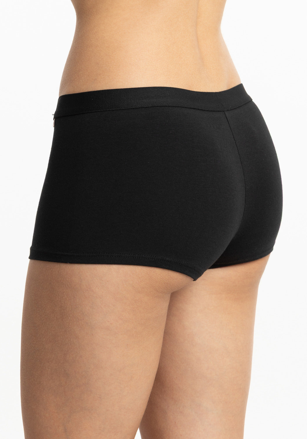PANTALETA DE ALGODÓN NEGRO DE MUJER