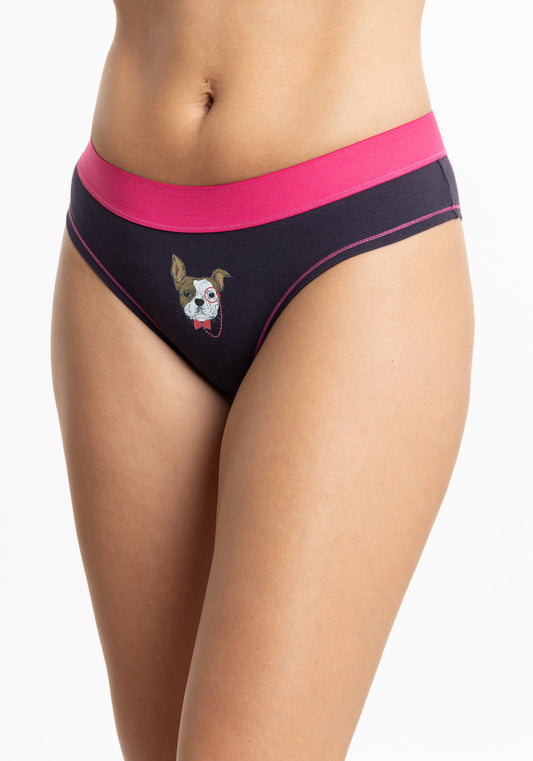 PANTALETA DE ALGODÓN FUCSIA DE MUJER